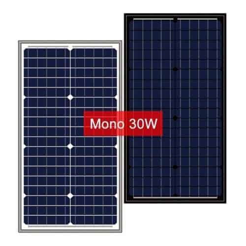 30W monocrystalline solar panel