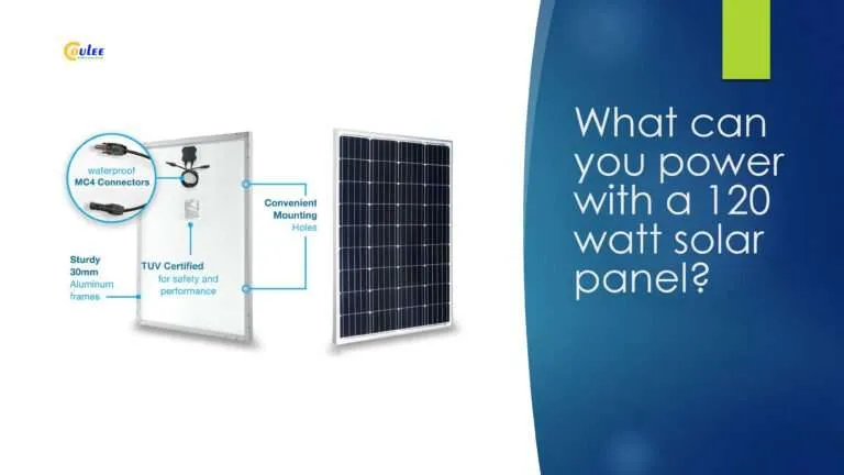 Panel solar de 120 W y 12 V