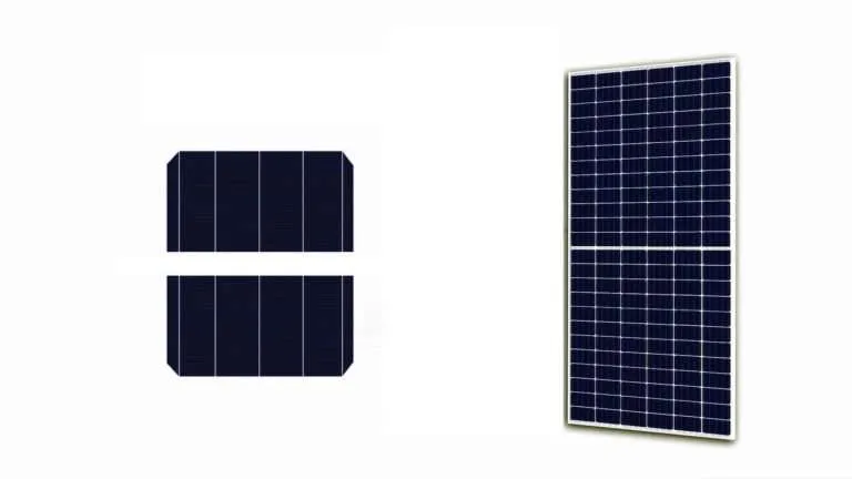 Módulo solar de celdas de medio corte