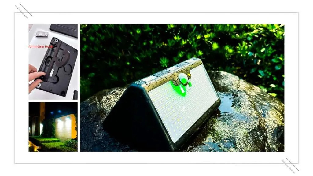 Luces solares con sensor de movimiento de Couleelight: 9 modos para máxima seguridad al aire libre