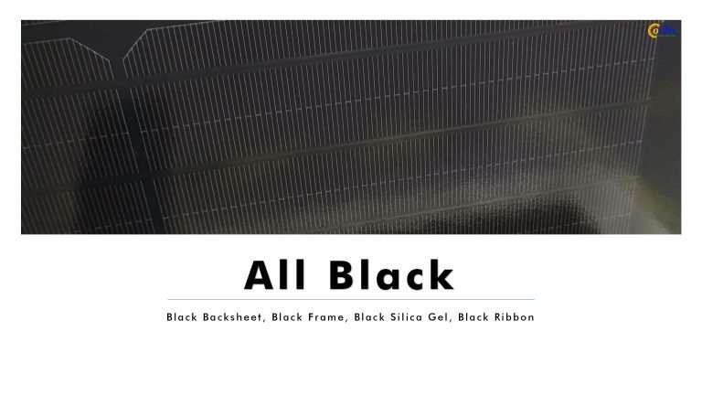 320W Full Black Solar Panel, 300Wp All Black Solar Panel