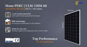jinko 330w mono, longi solar full black