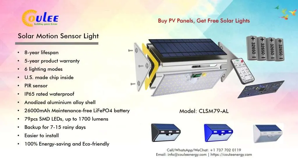 solar motion sensor light