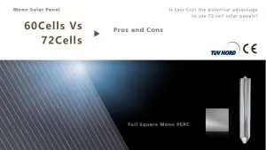 Panneau PV 60 cellules et 72 cellules