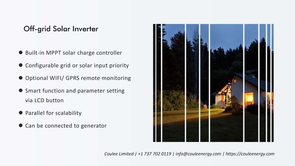 وحدة تحكم عاكس الطاقة الشمسية الكل في واحد خارج الشبكة