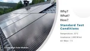 ¿Cuáles son las condiciones de prueba de los paneles solares?