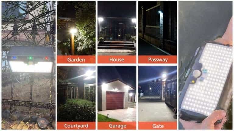 Outdoor Solar Security Light, Solar Motion Detector Lights