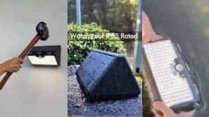 solar powered motion lights, solar powered security lights