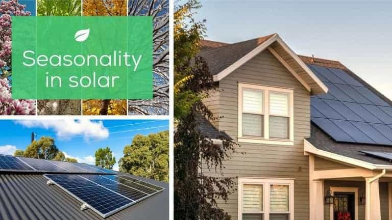 rendimiento estacional de los paneles solares y eficiencia fotovoltaica