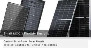 Paneles solares de doble vidrio personalizados Soluciones solares duraderas