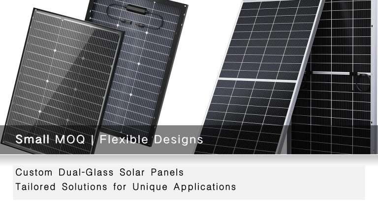 custom dual glass solar panels Long-lasting solar solutions