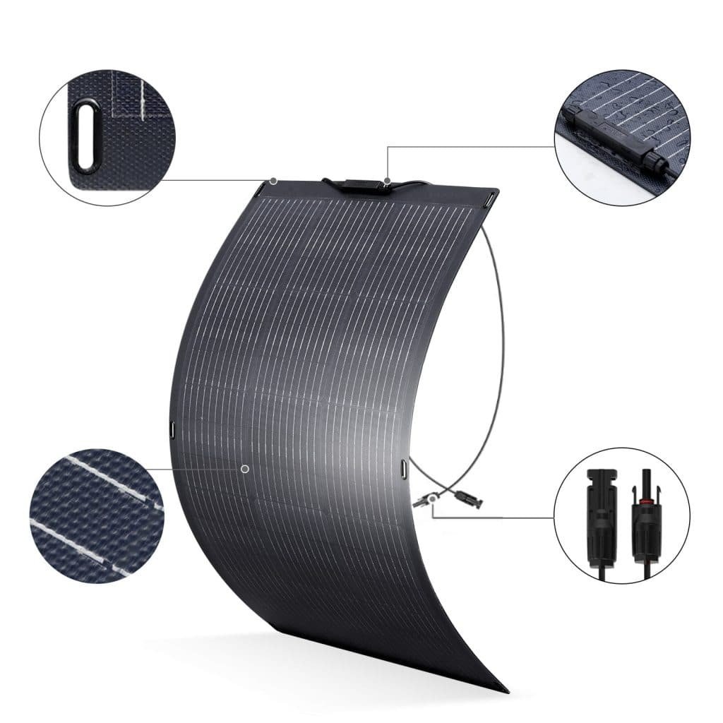 Paneles solares flexibles, precios directos de fábrica para aplicaciones de superficies curvas