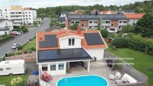 ultra black BC solar modules with enhanced visual aesthetic feeling