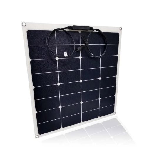 55W Semi-Flexible Solar Panel for RVs, Boats & Custom Projects
