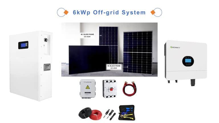 La guía completa para sistemas solares fuera de la red de 6 kW