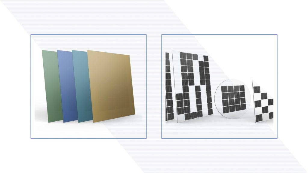 transparent BIPV windows vs colored solar panel facades