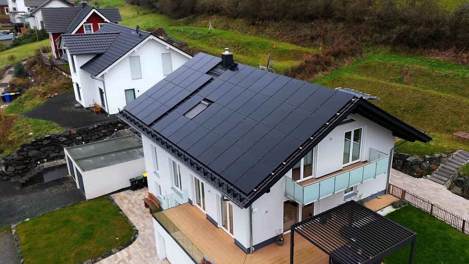 اطلب نظام الألواح الشمسية الأسود الأنيق