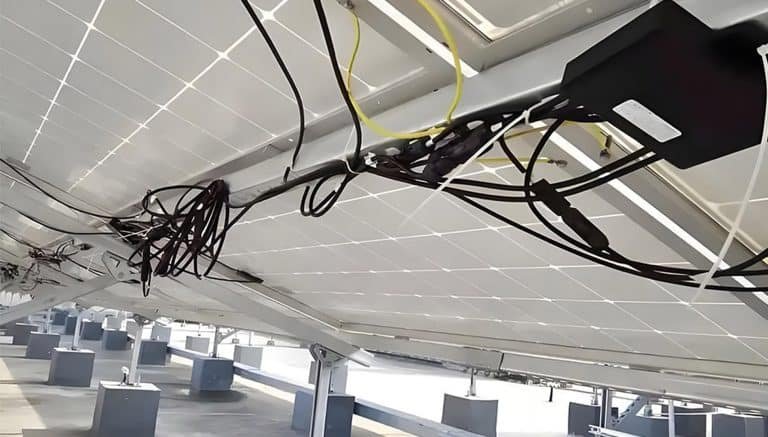 Sistema de paneles solares instalado con optimizadores de energía para un mejor rendimiento