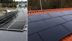 sleek aesthetic back contact solar panels installed, Zero busbar design creates a sleek, all-black appearance