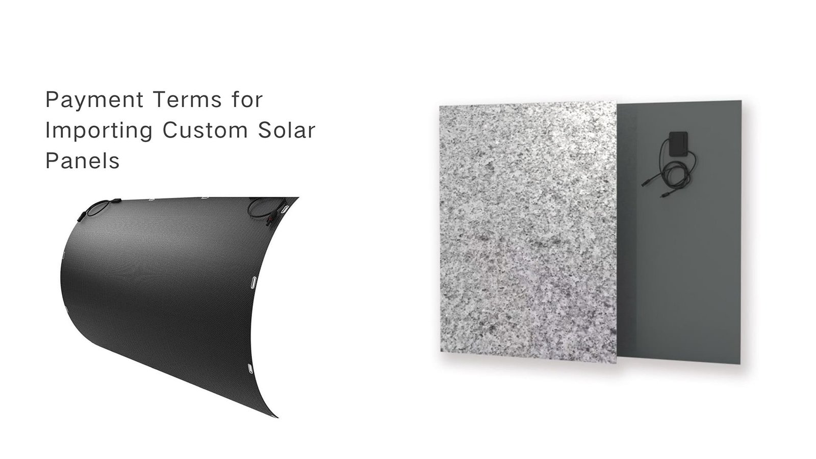 Condiciones de pago para la importación de paneles solares personalizados