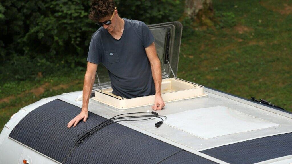lightweight solar panel for camper van