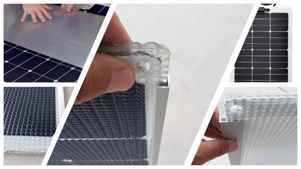 Panel solar transitable de fibra de carbono