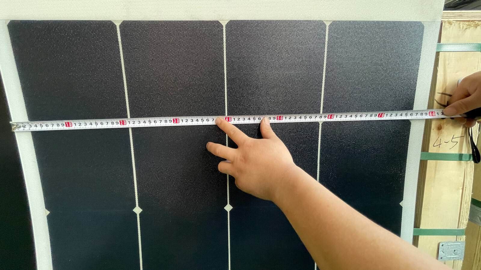 Cellules de contact arrière de l'usine OEM de panneaux solaires flexibles et légers